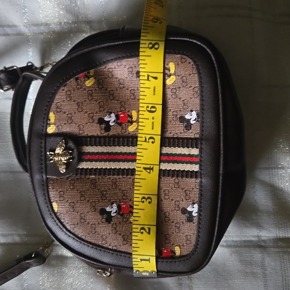Mickey Mouse Dark Brown Crossbody Bag - Picture 7 of 9